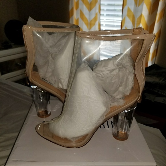 Shoes - Clear Block Heels